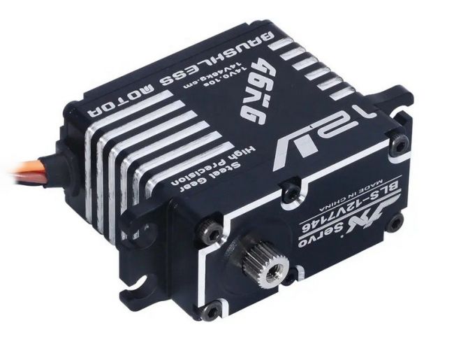 Сервомашинка цифровая JX Servo BLS-12V7146 (71г/47/0.10/14.0V) бесколлекторная, Full metal
