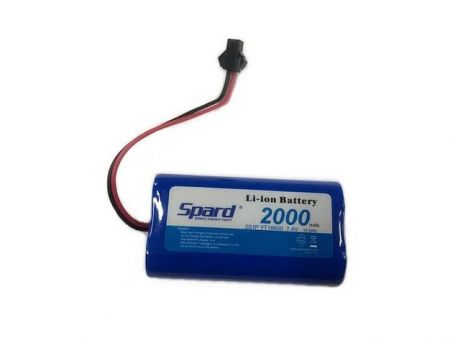 Аккумулятор Li-Ion Spard 7,4V 2000mAh+PCM+SMP для игрушек Аккумулятор Li-Ion Spard 7,4V 2000mAh+PCM+SMP для игрушек