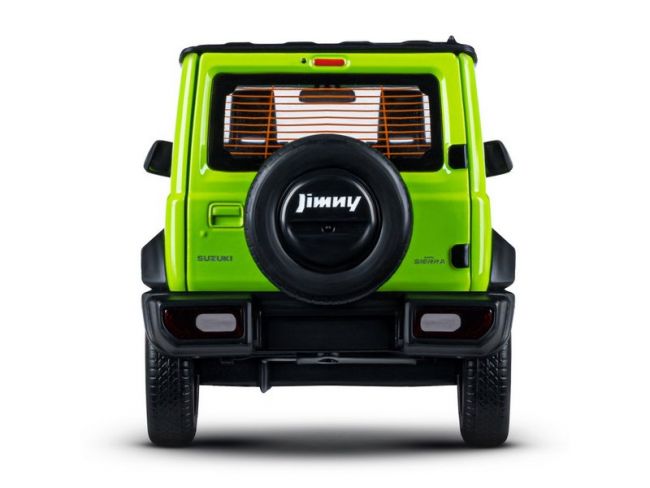 Машина "АВТОПАНОРАМА" Suzuki Jimny, 1/18, зеленый, свет, звук, в/к 24,5х12,5х10,5 см