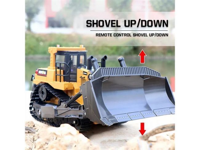 Радиоуправляемый бульдозер HUI NA TOYS 2.4G 11CH 1/16 RTR