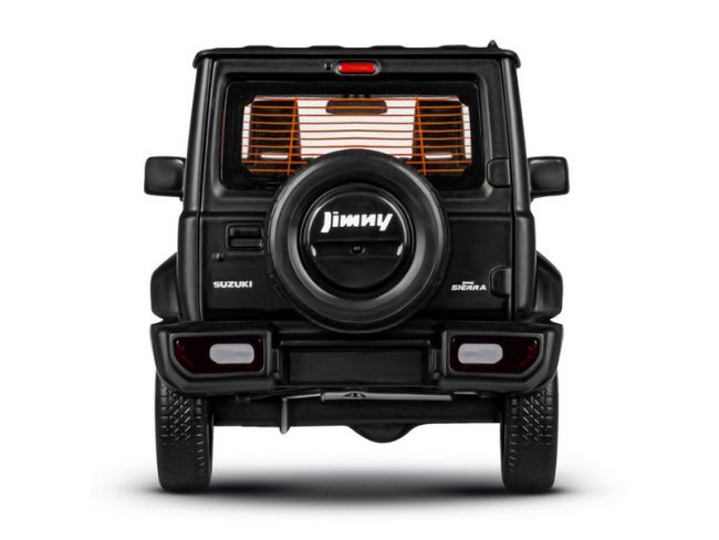 Машина "АВТОПАНОРАМА" Suzuki Jimny, 1/18, черный, свет, звук, в/к 24,5х12,5х10,5 см