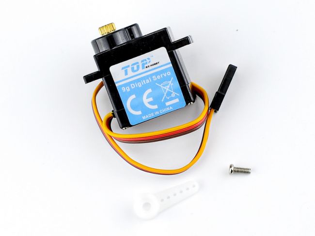 Сервомашинка 9g для планера Top RC Lightning V2 (руль, руль высоты) Сервомашинка 9g для планера Top RC Lightning V2 (руль, руль высоты)