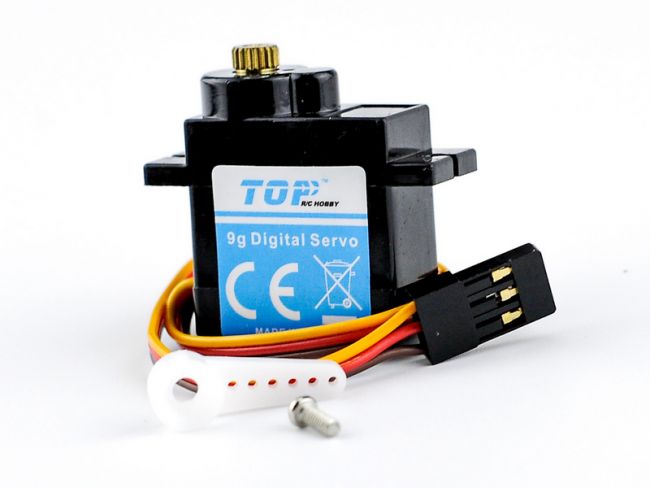 Сервомашинка 9g для планера Top RC Lightning V2 (руль, руль высоты) Сервомашинка 9g для планера Top RC Lightning V2 (руль, руль высоты)