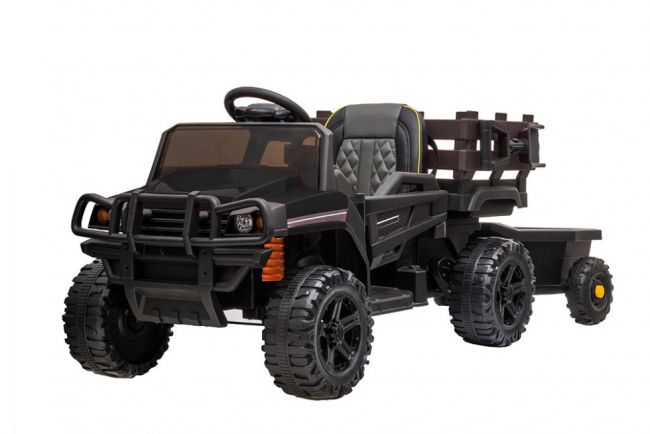 Детский электромобиль Bettyma квадроцикл с прицепом 2WD 12V - BDM0926-BLACK