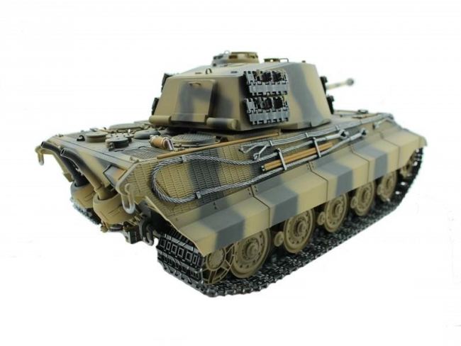 Радиоуправляемый танк Torro King Tiger 1/16 дым (для ИК боя) V3.0 2.4G RTR