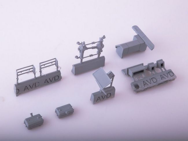Сборная модель AVD Штабной автобус Прогресс-7, 1/43
