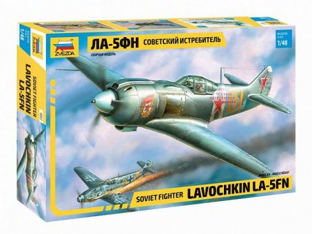 Сборная модель ZVEZDA Советский истребитель Ла-5ФН, 1/48 Сборная модель ZVEZDA Советский истребитель Ла-5ФН, 1/48