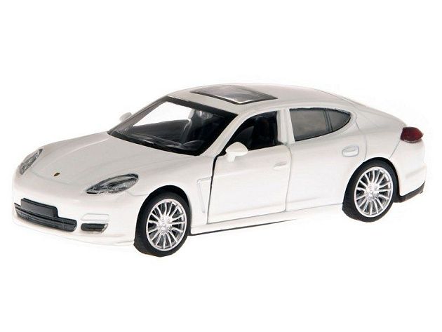 Машина "АВТОПАНОРАМА" Porsche Panamera S, белый, 1/43, инерция, в/к 17,5*12,5*6,5 см