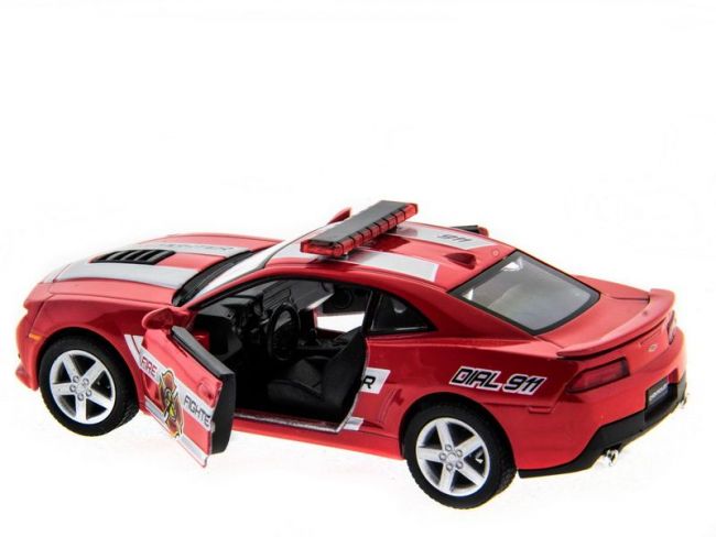 Машина Kinsmart 1:38 Chevrolet Camaro 2014 (Police/Fire) инерция (1/12шт.) б/к