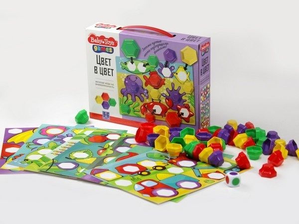Игра настольная "Цвет в цвет" серия Baby Toys Games Игра настольная "Цвет в цвет" серия Baby Toys Games