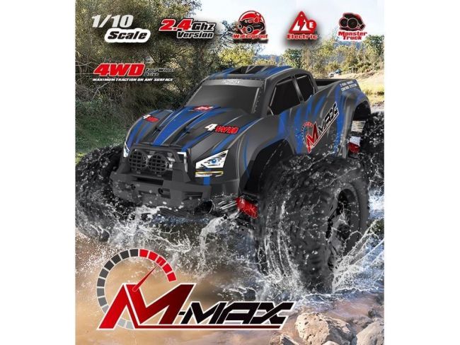 Радиоуправляемый монстр Remo Hobby MMAX Brushless (синий) 4WD 2.4G 1/10 RTR Радиоуправляемый монстр Remo Hobby MMAX Brushless (синий) 4WD 2.4G 1/10 RTR