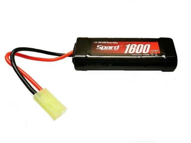 Аккумулятор Ni-Mh Spard 1600mAh, 7,2V, Mini Tamiya для Himoto 1/16 и танков Аккумулятор Ni-Mh Spard 1600mAh, 7,2V, Mini Tamiya для Himoto 1/16 и танков