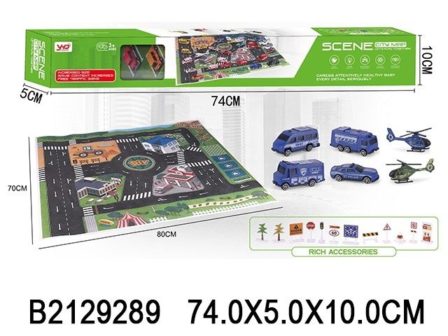 Коврик игровой, набор "Город" Коврик игровой, набор "Город"