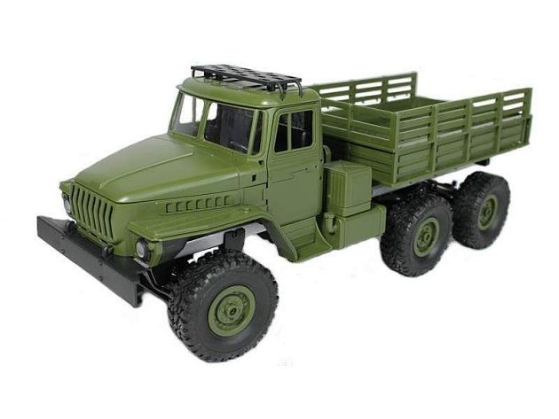 Радиоуправляемая машина MN MODEL советский военный грузовик (серый) 6WD 2.4G 1/16 RTR