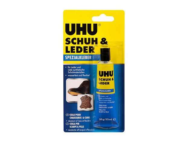 Клей для кожи и обуви UHU Schuh & Leder, 30 г, блистер