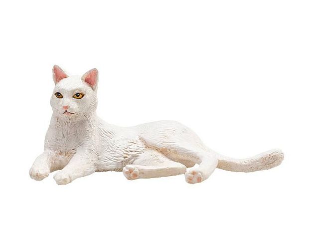 Фигурка KONIK Кошка, белая (лежащая) Фигурка KONIK Кошка, белая (лежащая)
