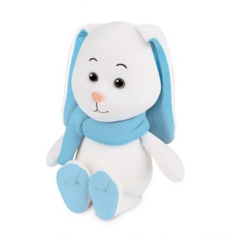 Мягкая Игрушка Maxitoys Luxury, Зайка Снежок с Длинными Ушами в Шарфе, 20 см Мягкая Игрушка Maxitoys Luxury, Зайка Снежок с Длинными Ушами в Шарфе, 20 см
