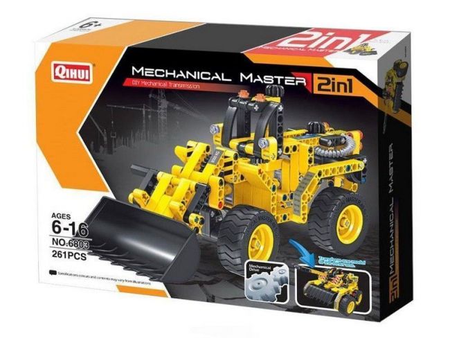 Конструктор Qihui Mechanical Master 2 в 1 Бульдозер и Танк (261 деталь) Конструктор Qihui Mechanical Master 2 в 1 Бульдозер и Танк (261 деталь)