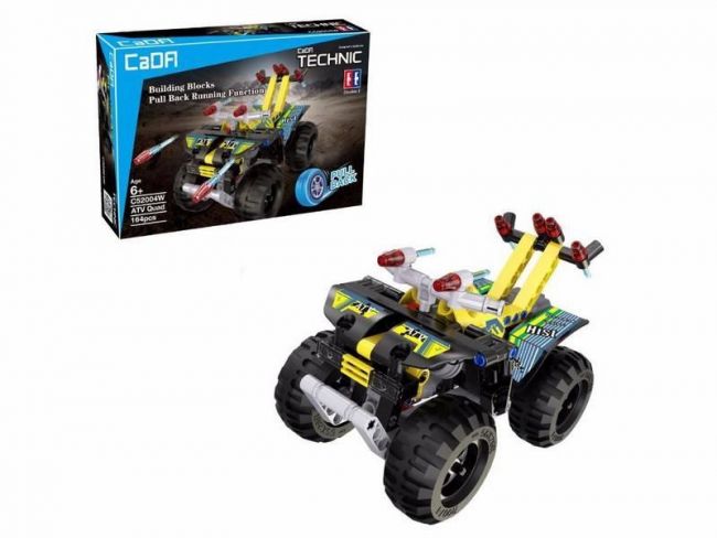 Конструктор CaDA Technic квадроцикл совместим с C52003W, инерционный (164 детали) Конструктор CaDA Technic квадроцикл совместим с C52003W, инерционный (164 детали)
