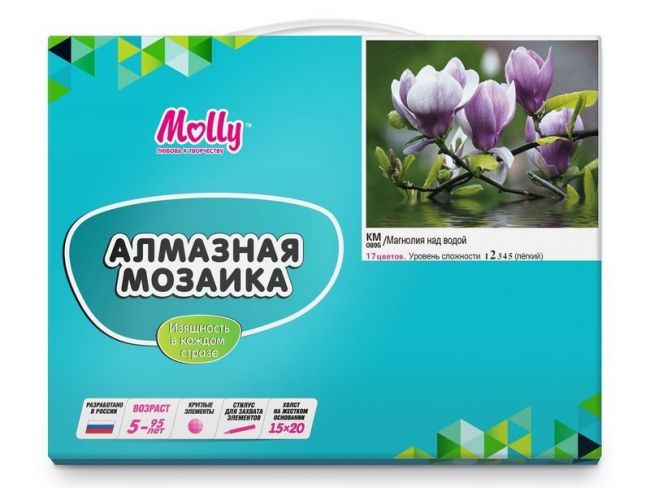 Алмазная мозаика 15х20 МАГНОЛИЯ НАД ВОДОЙ (17 цветов) Алмазная мозаика 15х20 МАГНОЛИЯ НАД ВОДОЙ (17 цветов)