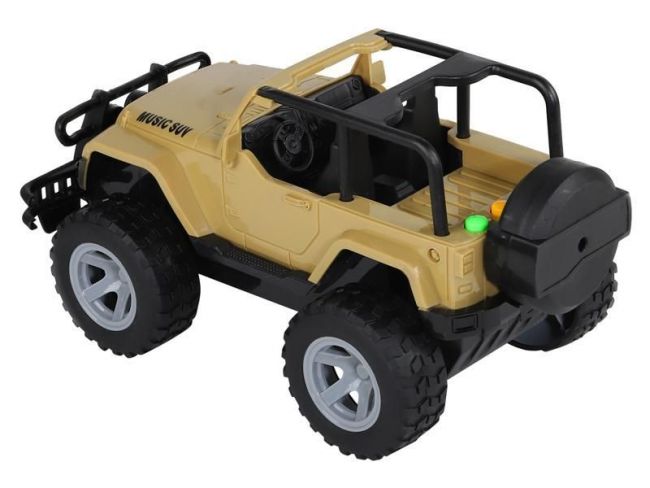 Машина AUTODRIVE Джип 23см инерц. на бат. со светом и звуком, желтый, в/к 26,5*16*16 Машина AUTODRIVE Джип 23см инерц. на бат. со светом и звуком, желтый, в/к 26,5*16*16