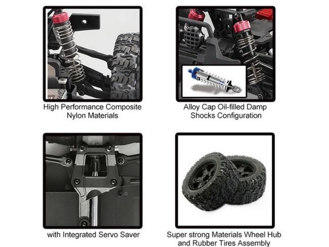 Радиоуправляемый монстр Remo Hobby MMAX (красный) 4WD 2.4G 1/10 RTR Радиоуправляемый монстр Remo Hobby MMAX (красный) 4WD 2.4G 1/10 RTR