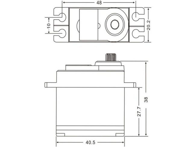 Сервомашинка аналоговая JX Servo PS-4503HB (45.5г/3.95/0.12/6V) стандартная Сервомашинка аналоговая JX Servo PS-4503HB (45.5г/3.95/0.12/6V) стандартная