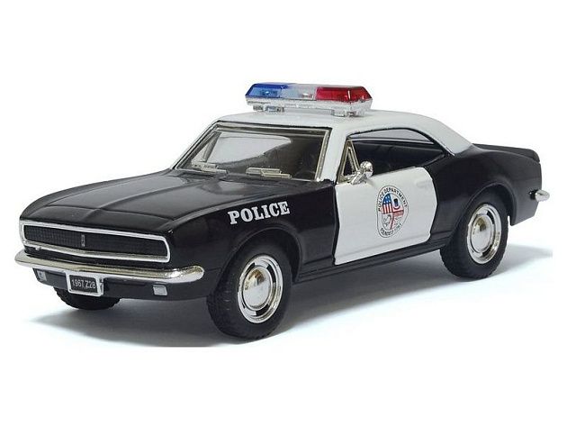 Машина Kinsmart 1:40 Chevrolet Camaro Police инерция (1/12шт.) б/к