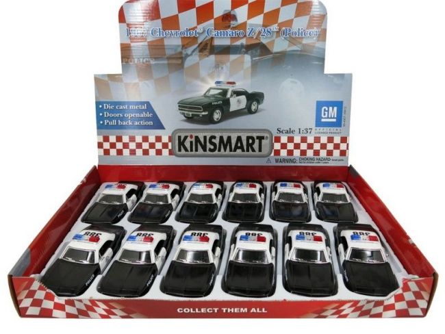 Машина Kinsmart 1:40 Chevrolet Camaro Police инерция (1/12шт.) б/к Машина Kinsmart 1:40 Chevrolet Camaro Police инерция (1/12шт.) б/к