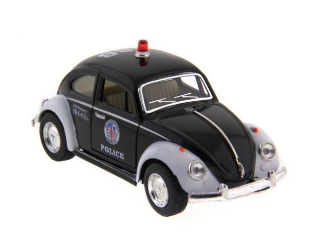 Машина Kinsmart Volkswagen Classical Beetle (Police) инерция (1/12шт.) 1:32 б/к Машина Kinsmart Volkswagen Classical Beetle (Police) инерция (1/12шт.) 1:32 б/к