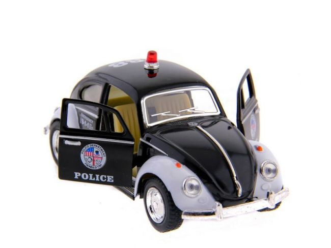 Машина Kinsmart Volkswagen Classical Beetle (Police) инерция (1/12шт.) 1:32 б/к Машина Kinsmart Volkswagen Classical Beetle (Police) инерция (1/12шт.) 1:32 б/к