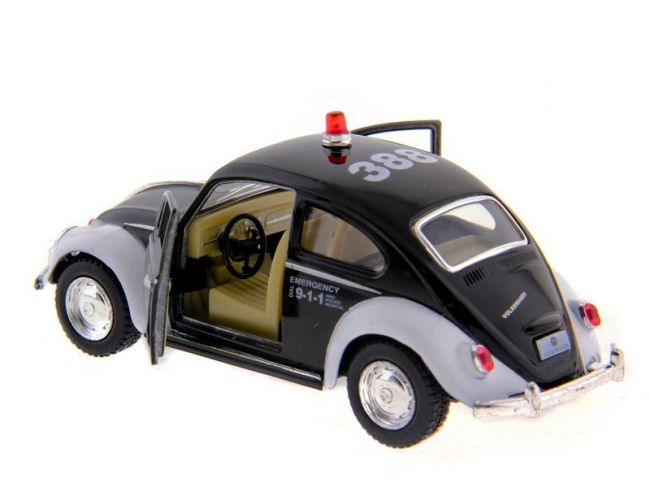 Машина Kinsmart Volkswagen Classical Beetle (Police) инерция (1/12шт.) 1:32 б/к Машина Kinsmart Volkswagen Classical Beetle (Police) инерция (1/12шт.) 1:32 б/к