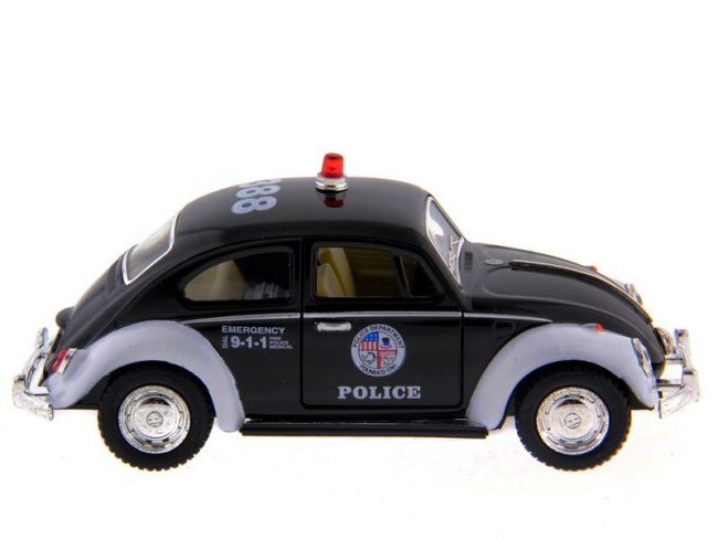 Машина Kinsmart Volkswagen Classical Beetle (Police) инерция (1/12шт.) 1:32 б/к Машина Kinsmart Volkswagen Classical Beetle (Police) инерция (1/12шт.) 1:32 б/к