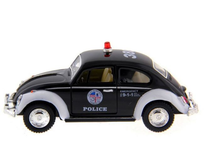 Машина Kinsmart Volkswagen Classical Beetle (Police) инерция (1/12шт.) 1:32 б/к Машина Kinsmart Volkswagen Classical Beetle (Police) инерция (1/12шт.) 1:32 б/к