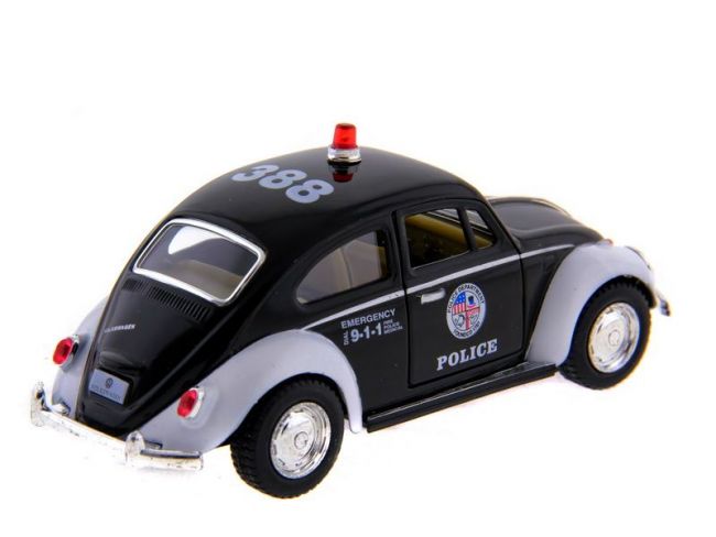 Машина Kinsmart Volkswagen Classical Beetle (Police) инерция (1/12шт.) 1:32 б/к Машина Kinsmart Volkswagen Classical Beetle (Police) инерция (1/12шт.) 1:32 б/к