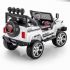 Двухместный полноприводный электромобиль White Jeep 12V 2.4G - S2388-W Двухместный полноприводный электромобиль White Jeep 12V 2.4G - S2388-W