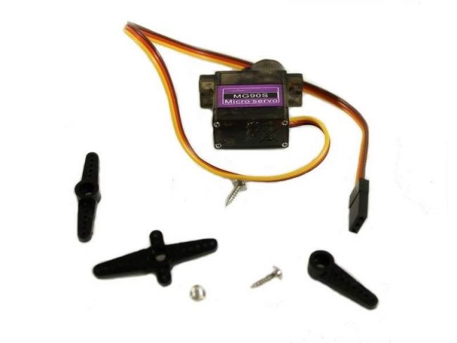 Сервомашинка Tower Pro MG90S микро с металлическими шестернями Сервомашинка Tower Pro MG90S микро с металлическими шестернями