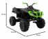 Детский квадроцикл Grizzly Next Green/Black 4WD с пультом управления 2.4G - BDM0909