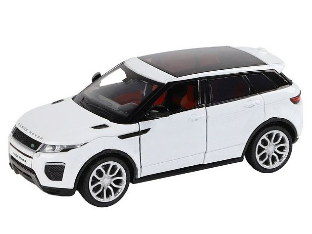 Машина "АВТОПАНОРАМА" Range Rover Evoque, белый, 1/32, свет, звук, инерция, в/к 17,5*13,5*9 см