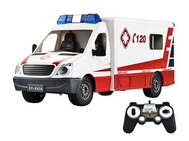 Радиоуправляемая машина Double Eagle скорая помощь 1:18 2.4G Радиоуправляемая машина Double Eagle скорая помощь 1:18 2.4G
