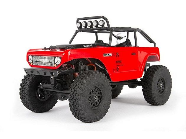 Модель для трофи 1:24 Axial SCX24 Deadbolt 4WD, электро, RTR (красный)