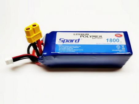 Аккумулятор Li-Po Spard 1800mAh, 22,2V, 75C, XT60 Аккумулятор Li-Po Spard 1800mAh, 22,2V, 75C, XT60