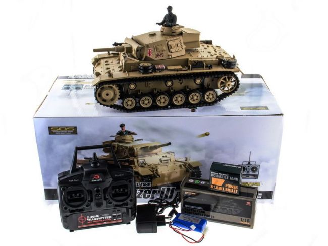 Р/У танк Heng Long 1/16 Panzerkampfwagen III (Германия) 2.4G RTR PRO песочный Р/У танк Heng Long 1/16 Panzerkampfwagen III (Германия) 2.4G RTR PRO песочный