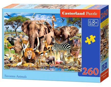 Puzzle-260 "Животные Саванны" Puzzle-260 "Животные Саванны"