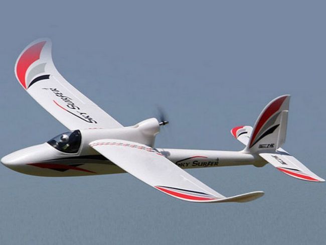 Радиоуправляемый планер Top RC SKY SURFER синий 1400мм KIT Радиоуправляемый планер Top RC SKY SURFER синий 1400мм KIT