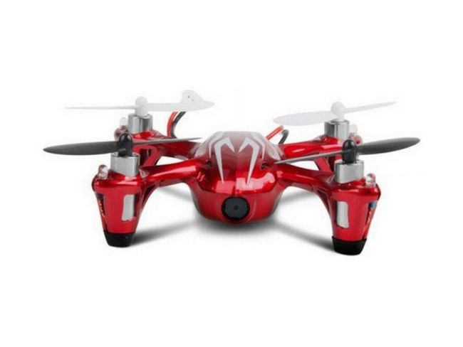 Р/У квадрокоптер Hubsan X4 HD камера 2.4G (красно-серебристый)
