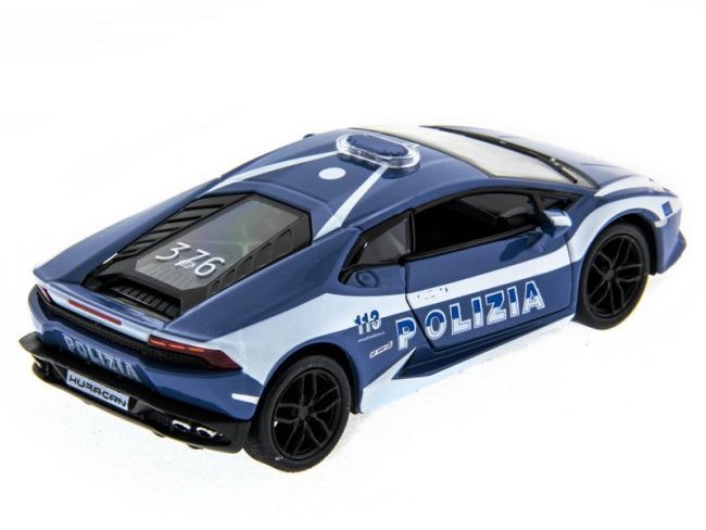 Машина Kinsmart Lamborghini Huracan (Police) инерция (1/12шт.) 1:36 б/к