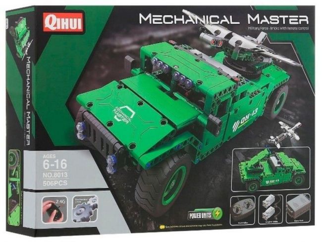 Р/У конструктор Qihui Mechanical Master Носитель БПЛА (506 деталей) Р/У конструктор Qihui Mechanical Master Носитель БПЛА (506 деталей)