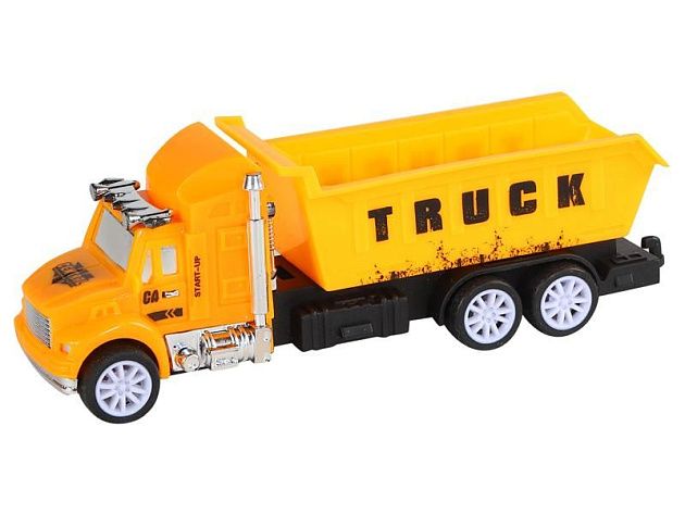 Машина AUTODRIVE "Строительный грузовик" 12,5см инерционная, в/п 18,2*4*15,5см, , Машина AUTODRIVE "Строительный грузовик" 12,5см инерционная, в/п 18,2*4*15,5см, ,