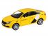 Машина "АВТОПАНОРАМА" Яндекс.Такси  LADA VESTA, желтый, 1/24, в/к 24,5*12,5*10,5 см